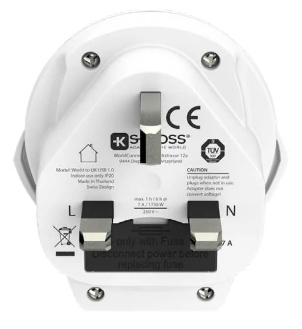 SKROSS 1.500267 ADAPTADOR DE ENERGIA TIPO G (UK) .