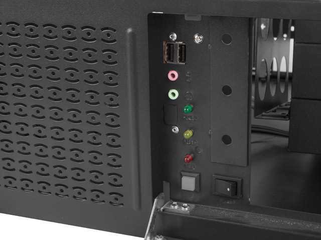 Caixa ATX Lanberg SC01-4504-08B Rack Preto 4U