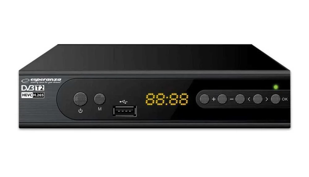 Esperanza Dvb-T2 H.265/Hevc Digital Terrestrial Tv Receiver Ev106r