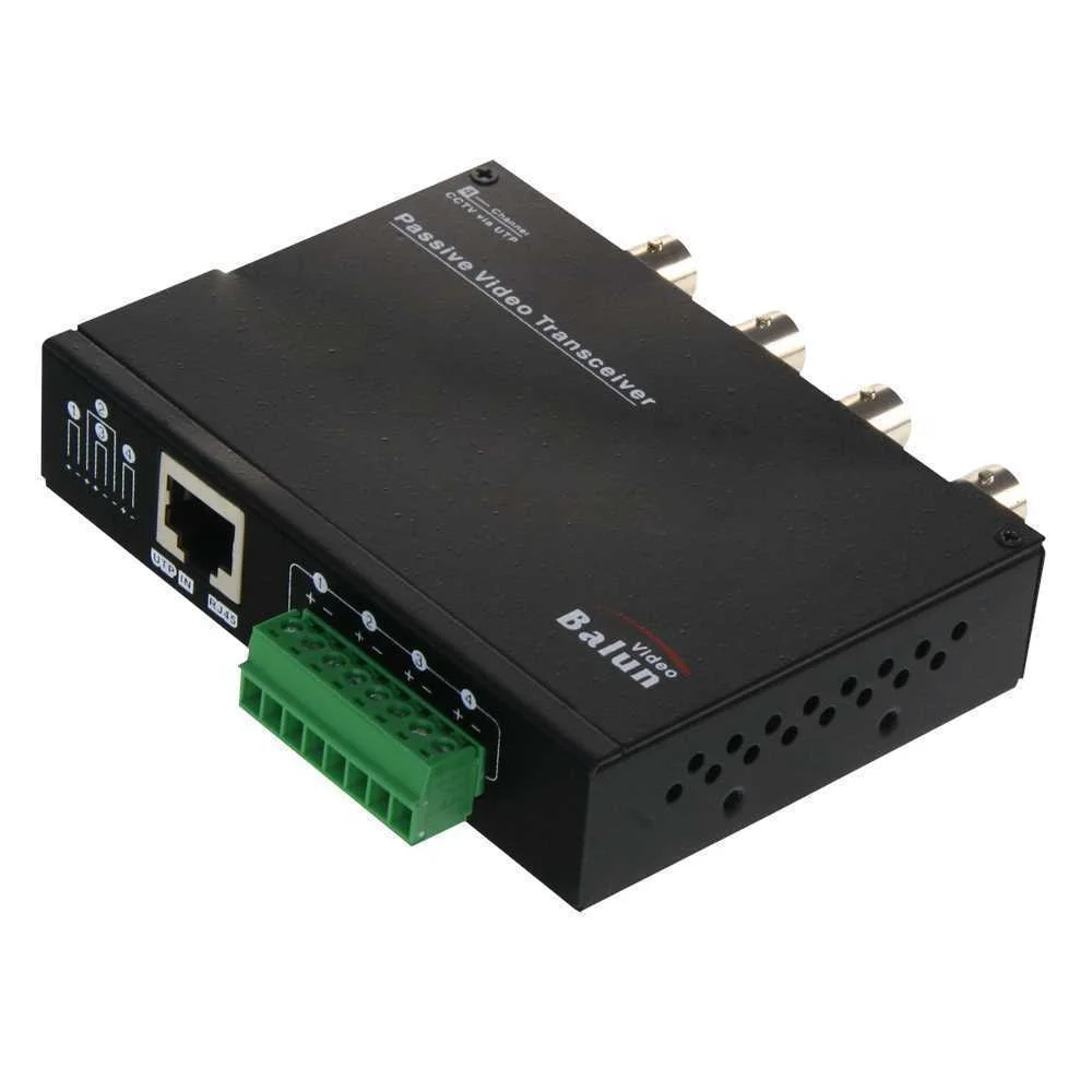 Video Balun para Hdtvi / Hdcvi / Ahd / Cvbs - 4 C.