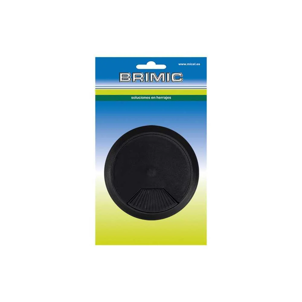 Blister Tampa Passa-Cabos Tpc01 Ø60x22mm Preto 90324 Micel