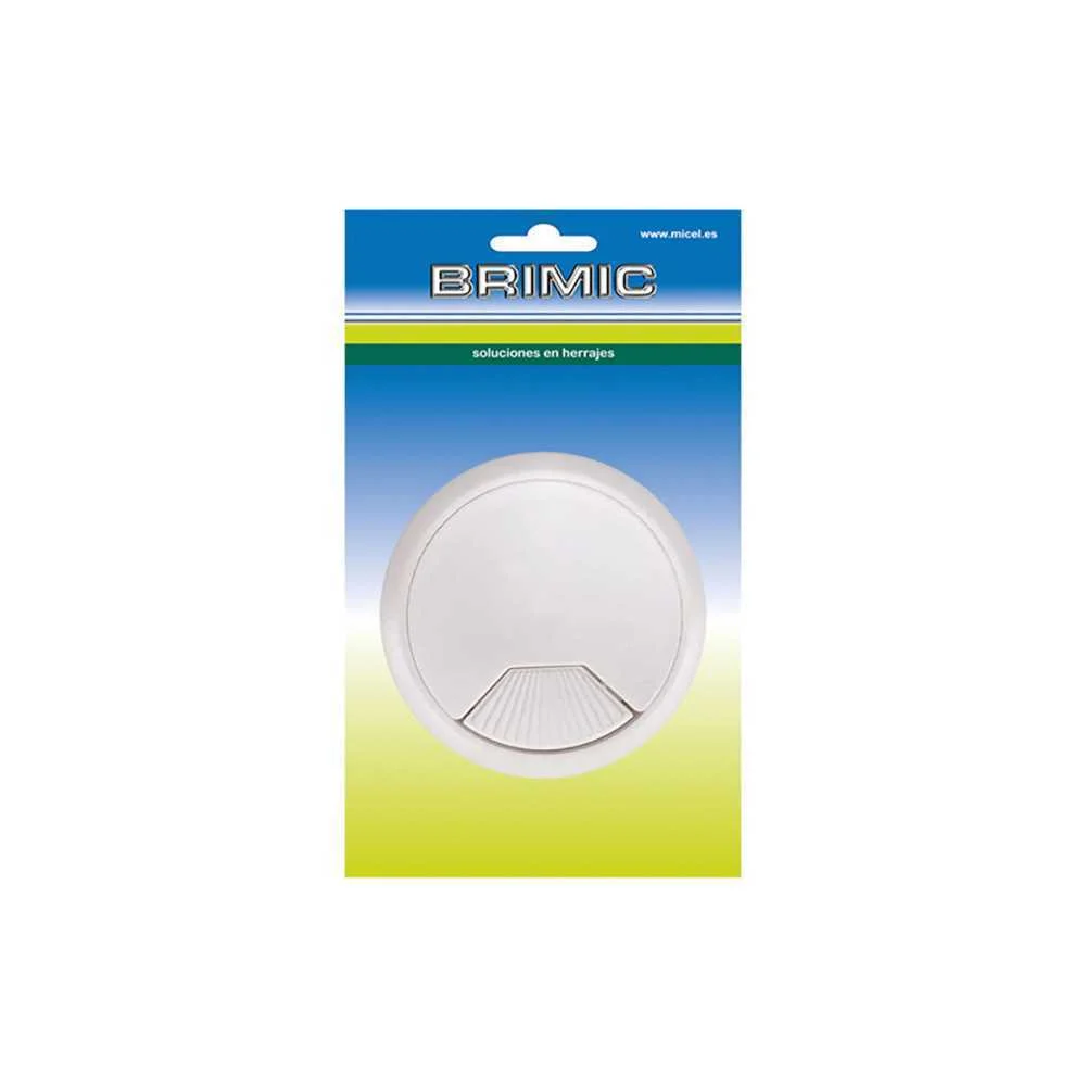 Blister Tampa Passa-Cabos Tpc01 Ø60x22mm Branco 90621 Micel