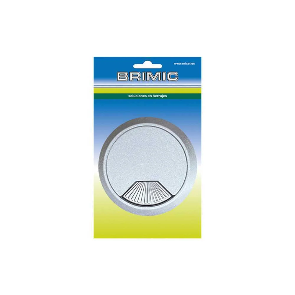 Blister Tampa Passa-Cabos Tpc01 Ø60x22mm Prata 90620 Micel