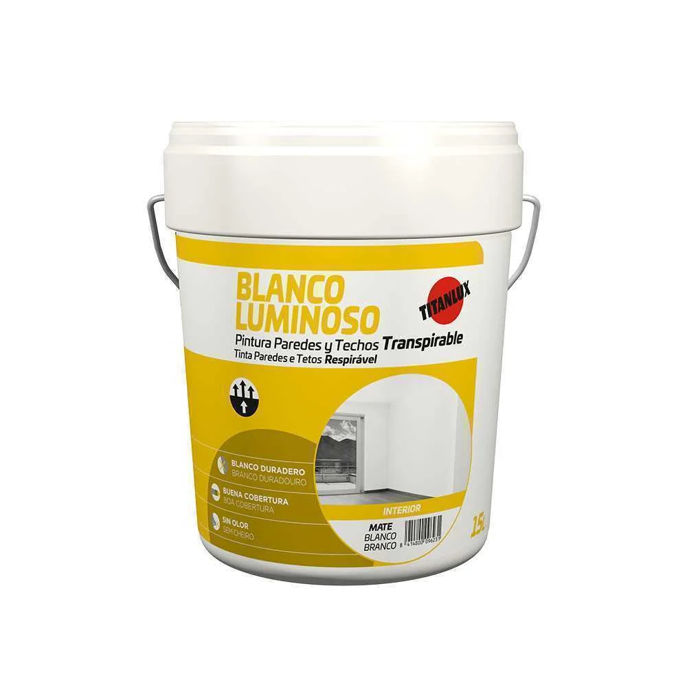 Tinta paredes e tetos branco luminoso mate interi.