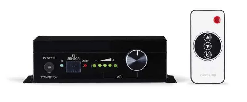 Amplificador Estéreo Casse D. 15 + 15 W Rms@4o. Caixa para Montagem em Superfície.