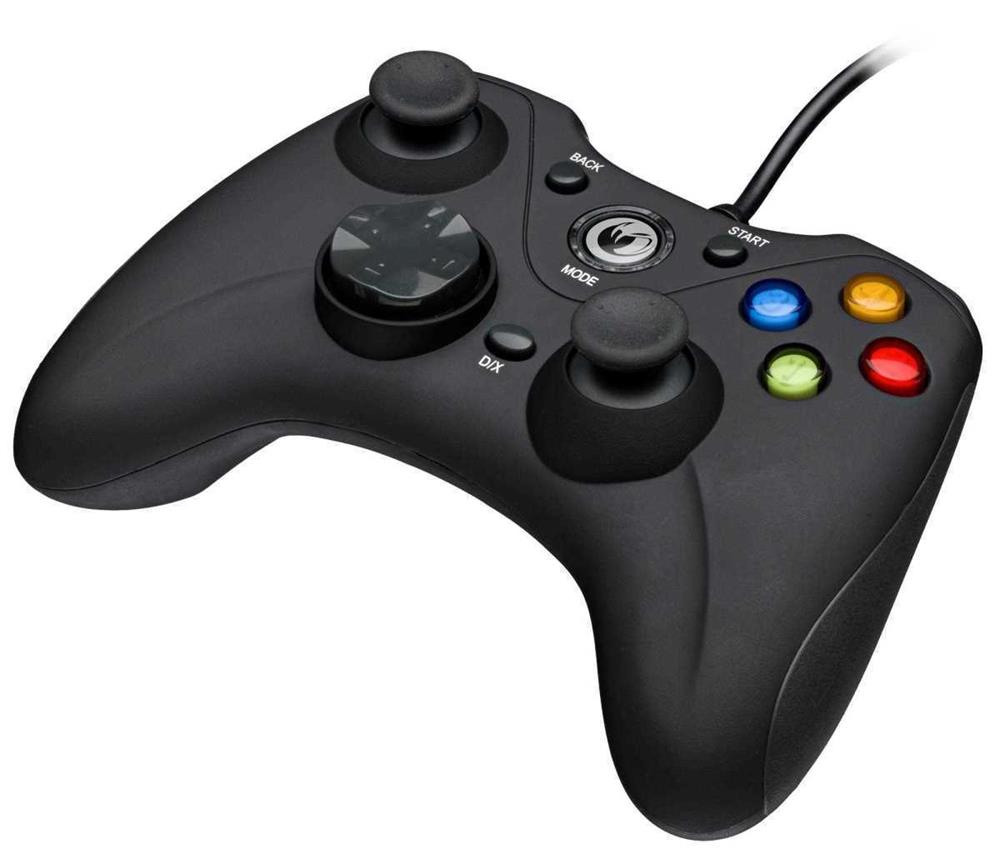Mando Nacon Videojuegos Con Cable Gc-100 Negro Pc