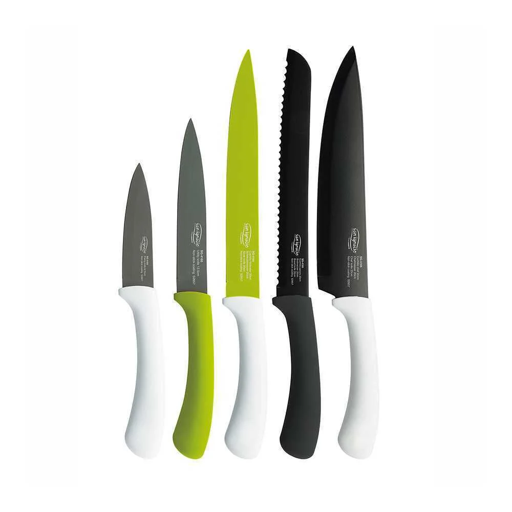 Kit 5 Facas de Inox Green Sg4165 San Ignacio