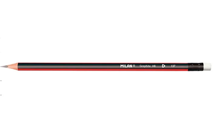 Lápis de Grafite com Borracha Milan 1 Uni