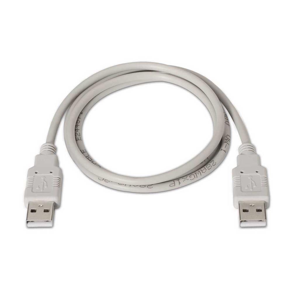 Cable Usb 2.0 Aisens A101-0022/ Usb Macho - Usb Macho/ 2m/ Beige
