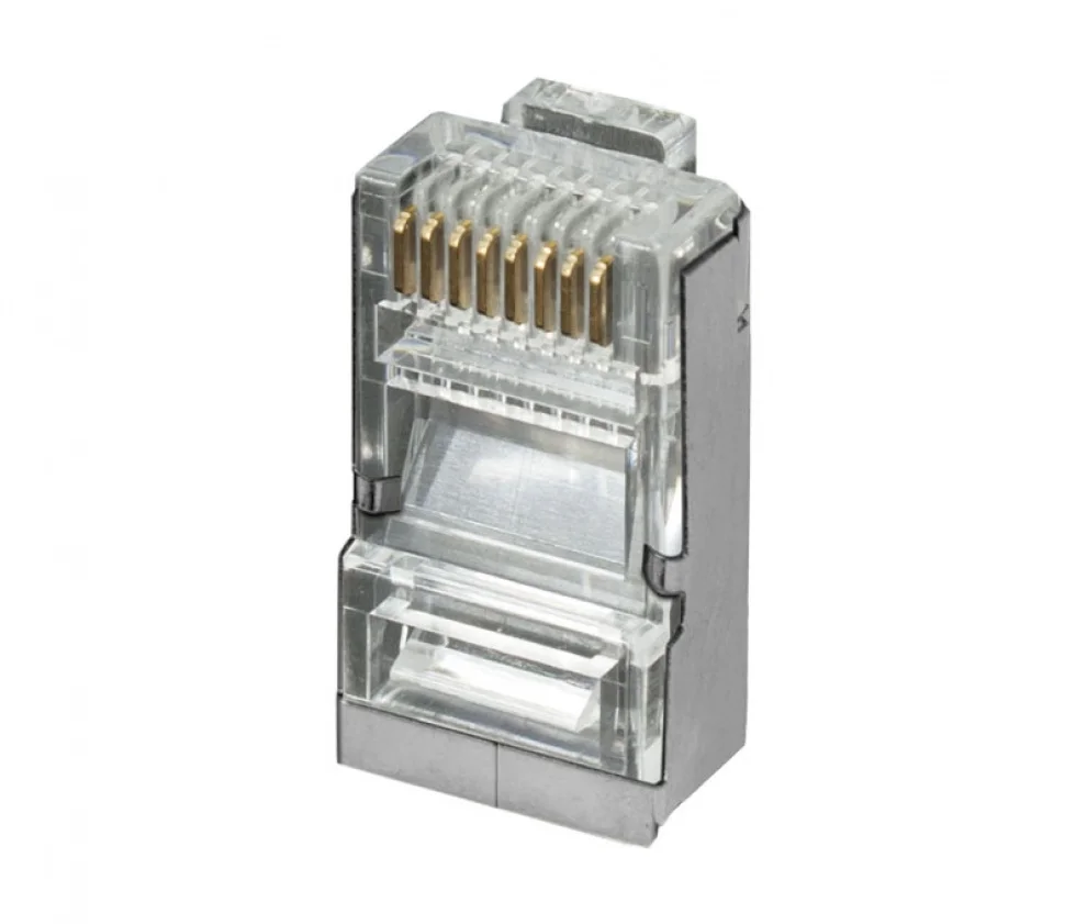 Conector Modular Rj45 Ftp Cat.6 de 3 Micras Oro