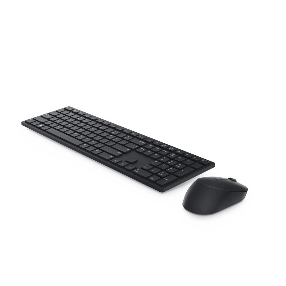 Teclado e Rato Dell Km5221wbkb-Spn Preto Qwerty Espanhol 