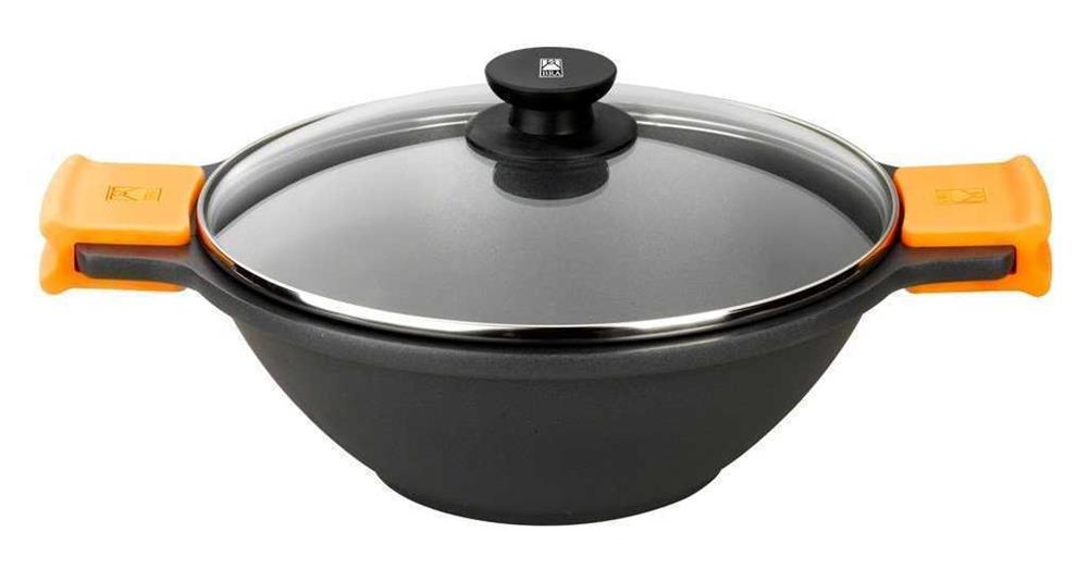 Frigideira BRA A272028 Alumínio PTFE Preto/Laranja