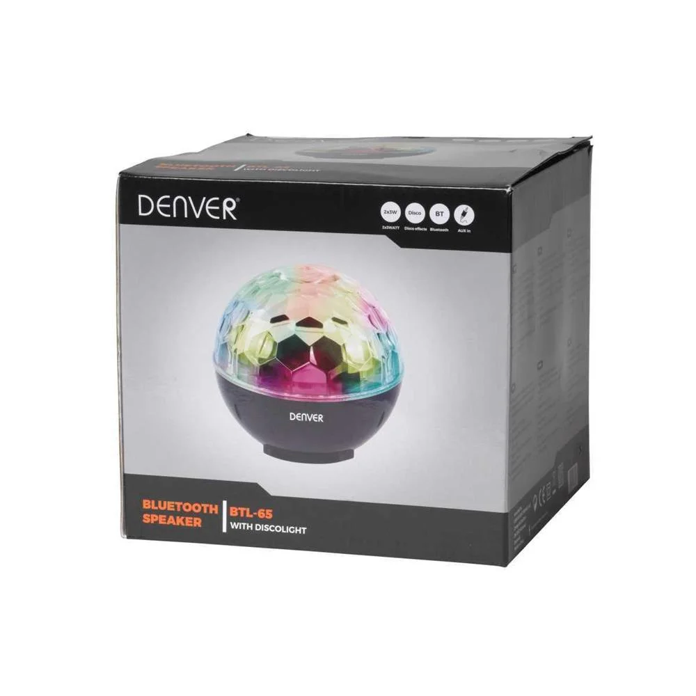 Altifalante Bluetooth Denver Electronics Btl-65 6w Preto 