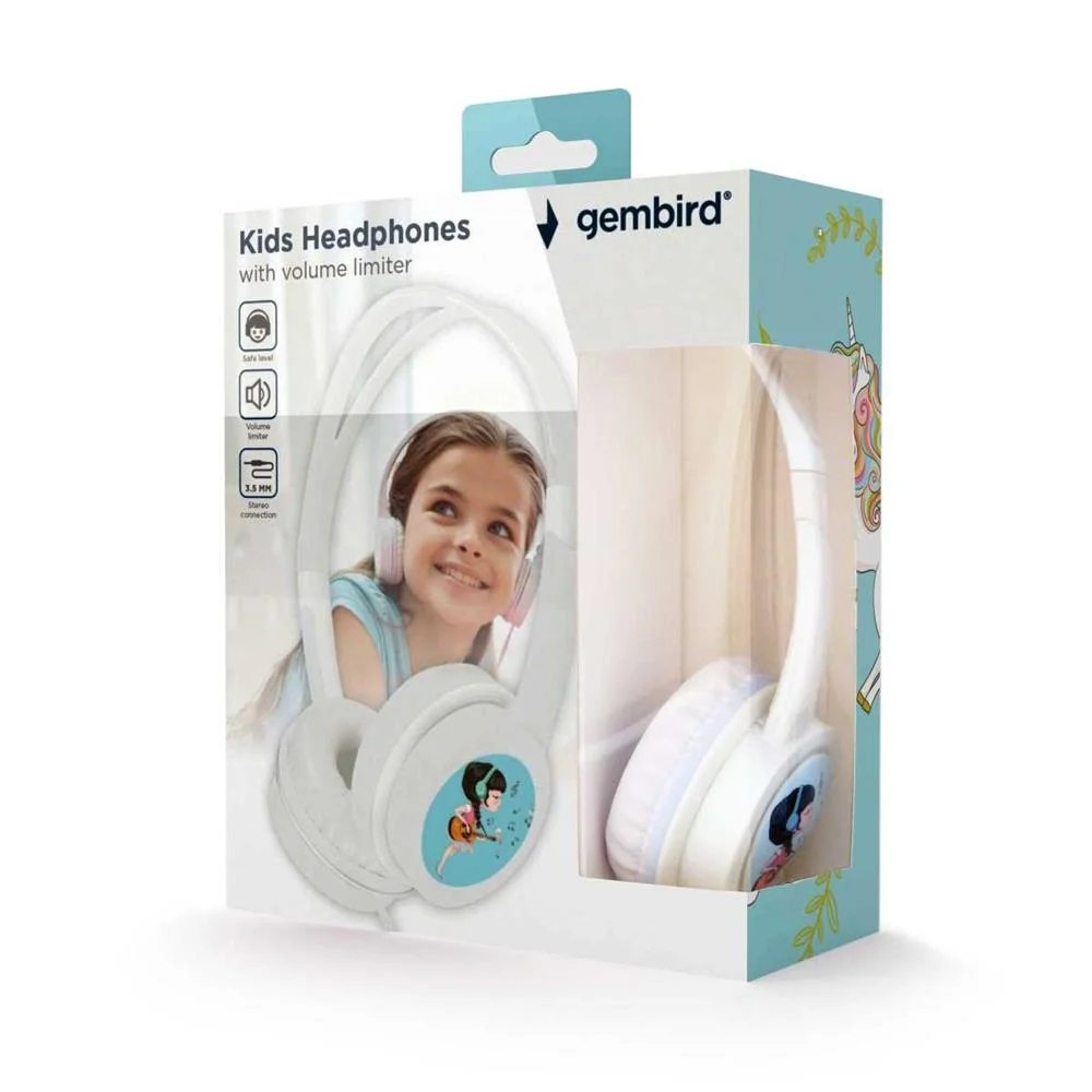 Auriculares de Diadema Gembird Mhp-Jr-W Infantil 