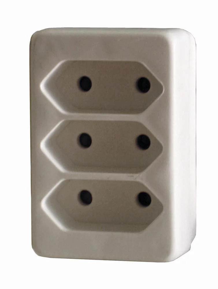Tomada Dominó 3x2,5a Branco