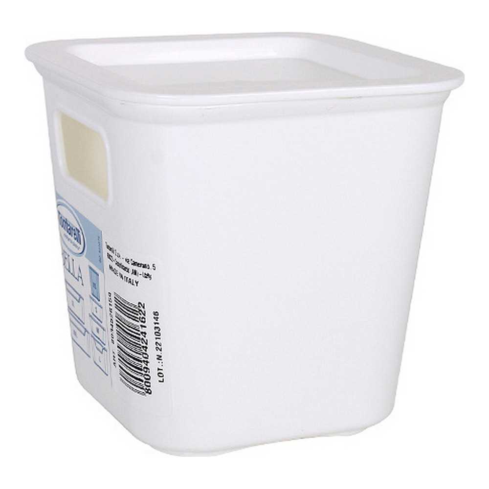 Caixa de Armazenagem Tontarelli Bella Branco 11,4 X 11,4 X 11,2 Cm 
