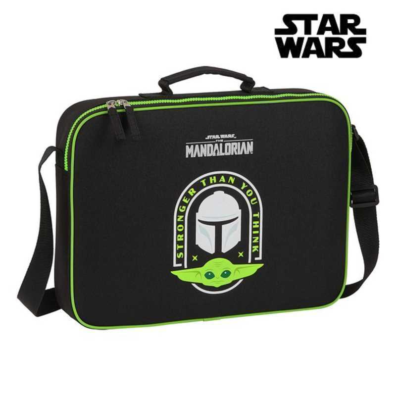 Pasta Escolar The Mandalorian M385 Preto Verde (38 X 28 X 6 Cm) 