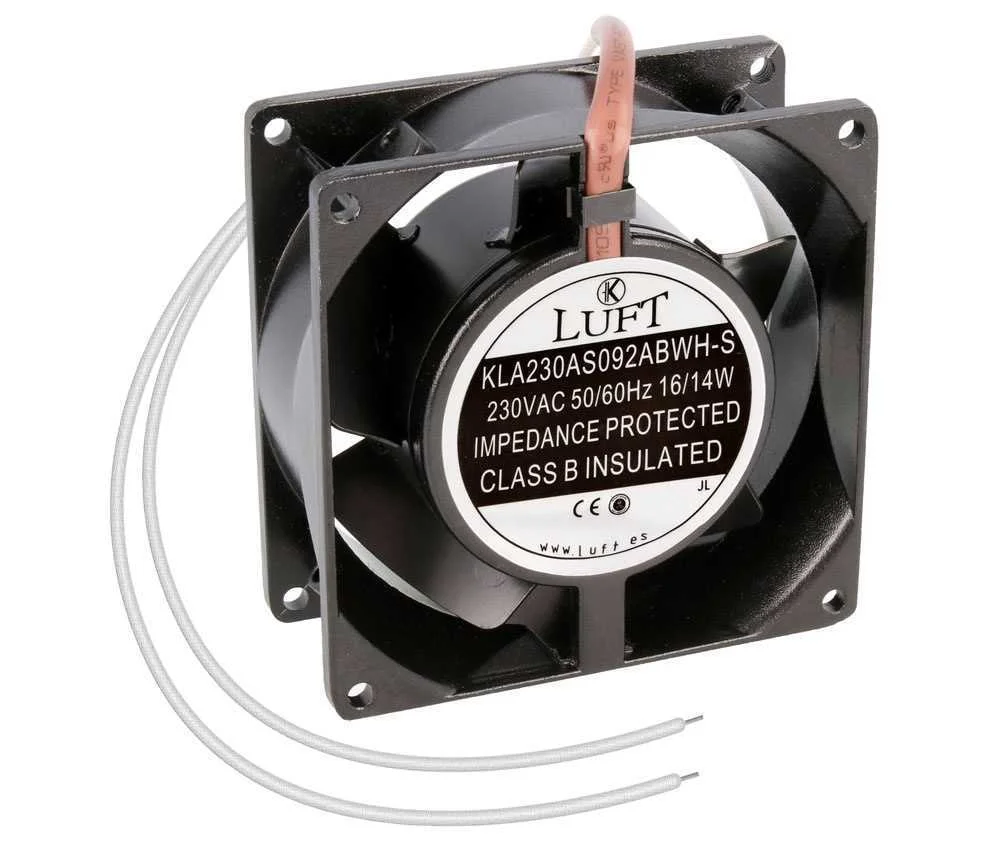Ventilador 92x92x38mm 230v, Rodamiento, 2 Cables