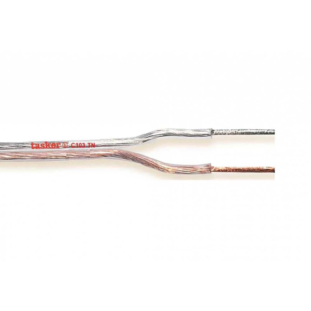Cabo De Falante Em Bobina 2x 0,22 Mm² 100 M Trans.