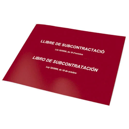 Livro de subcontratação catalunha/Espanhol A4