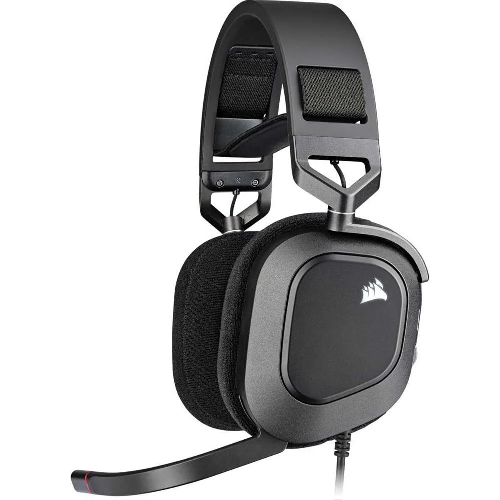 CORSAIR HS80 RGB USB AUSCULTADORES COM FIOS DE MÃ.