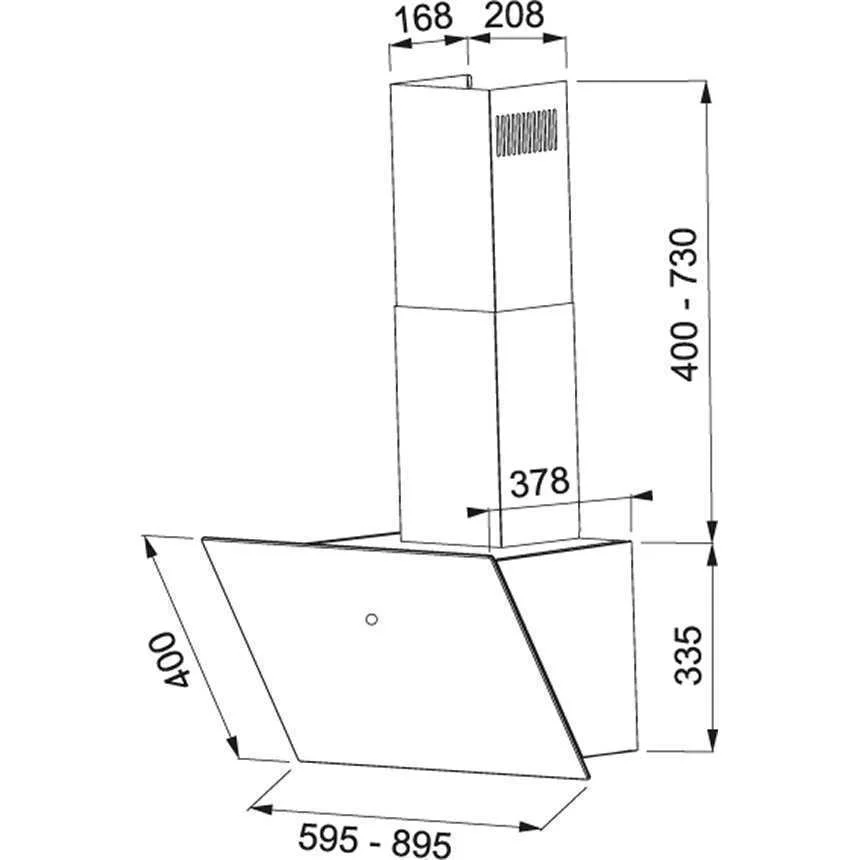 Extrator Convencional Mepamsa 60cm 600 M³/H 200w .