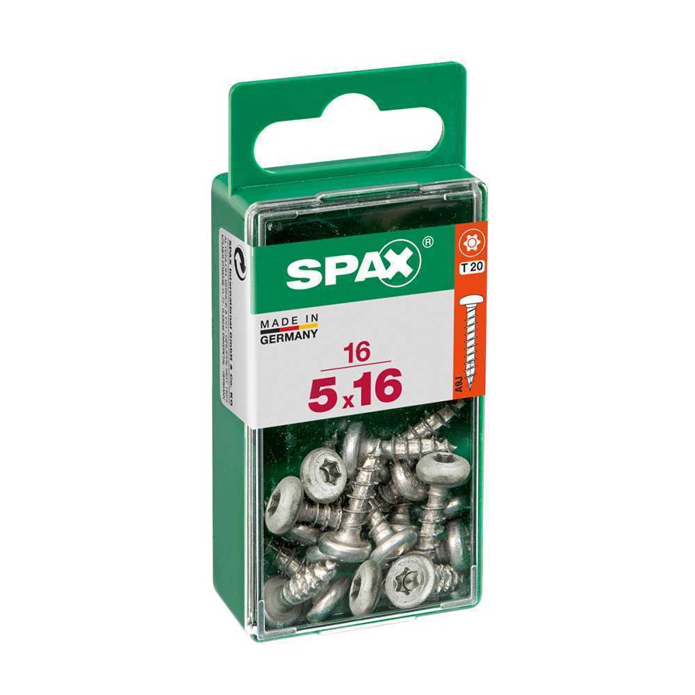 Caja de Tornillos Spax Wirox Madera Cabeza Redond.