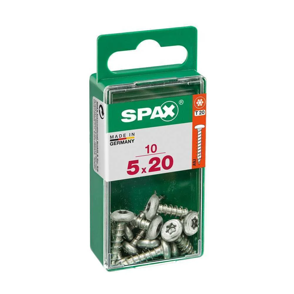 SPAX 4231010500201 PARAFUSO/PORCA 20 MM 10 UNIDAD.