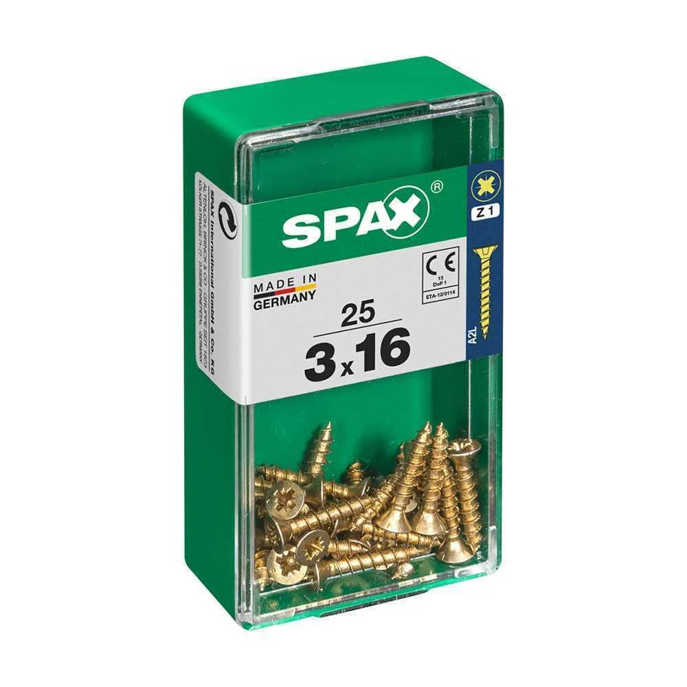 SPAX 4081020300161 PARAFUSO/PORCA 16 MM 25 UNIDAD.