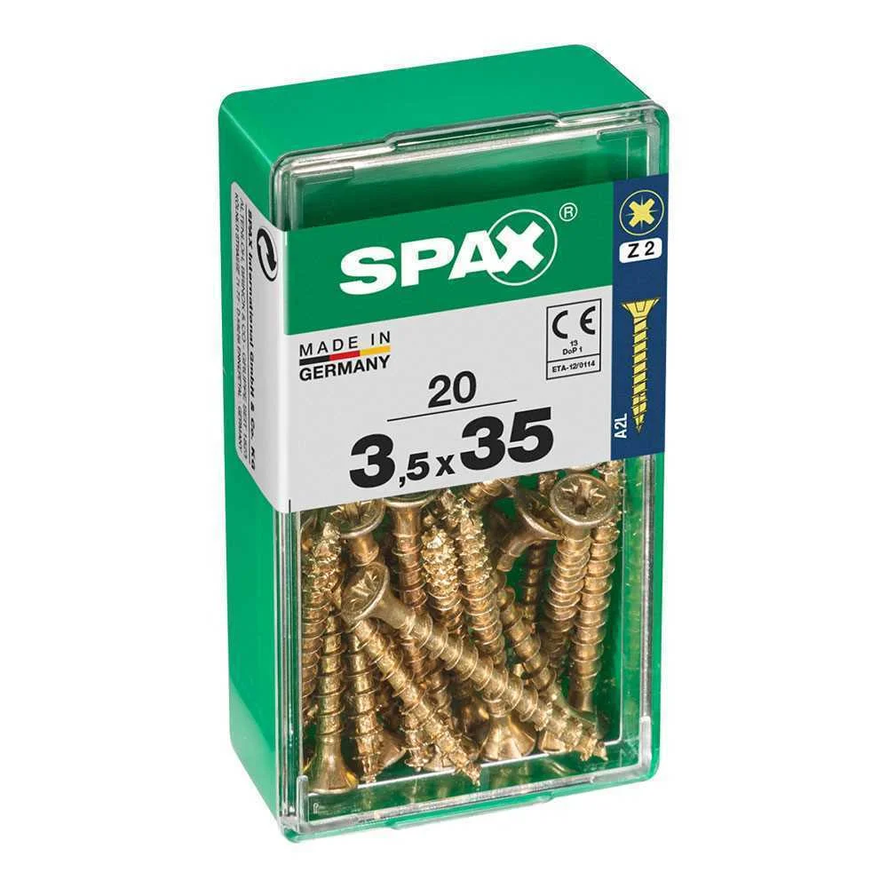 SPAX 4081020350351 PARAFUSO/PORCA 35 MM 20 UNIDAD.