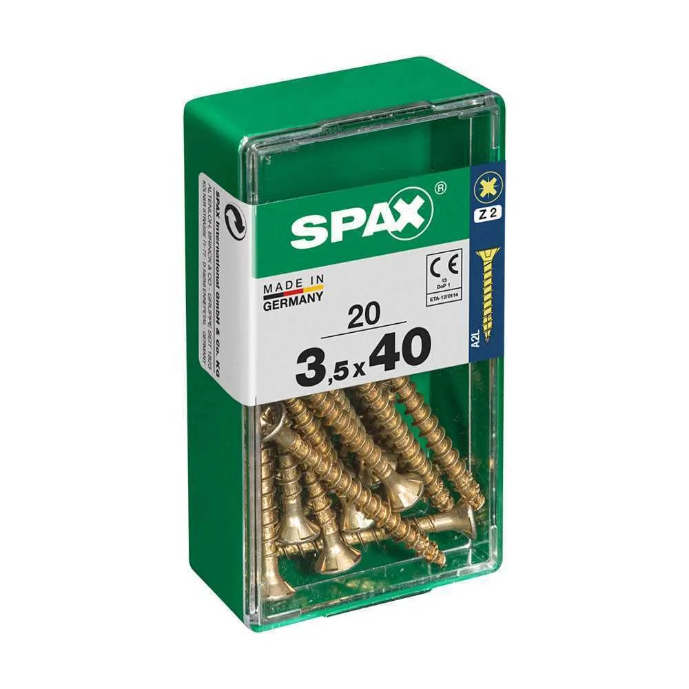 SPAX 4081020350401 PARAFUSO/PORCA 40 MM 20 UNIDAD.