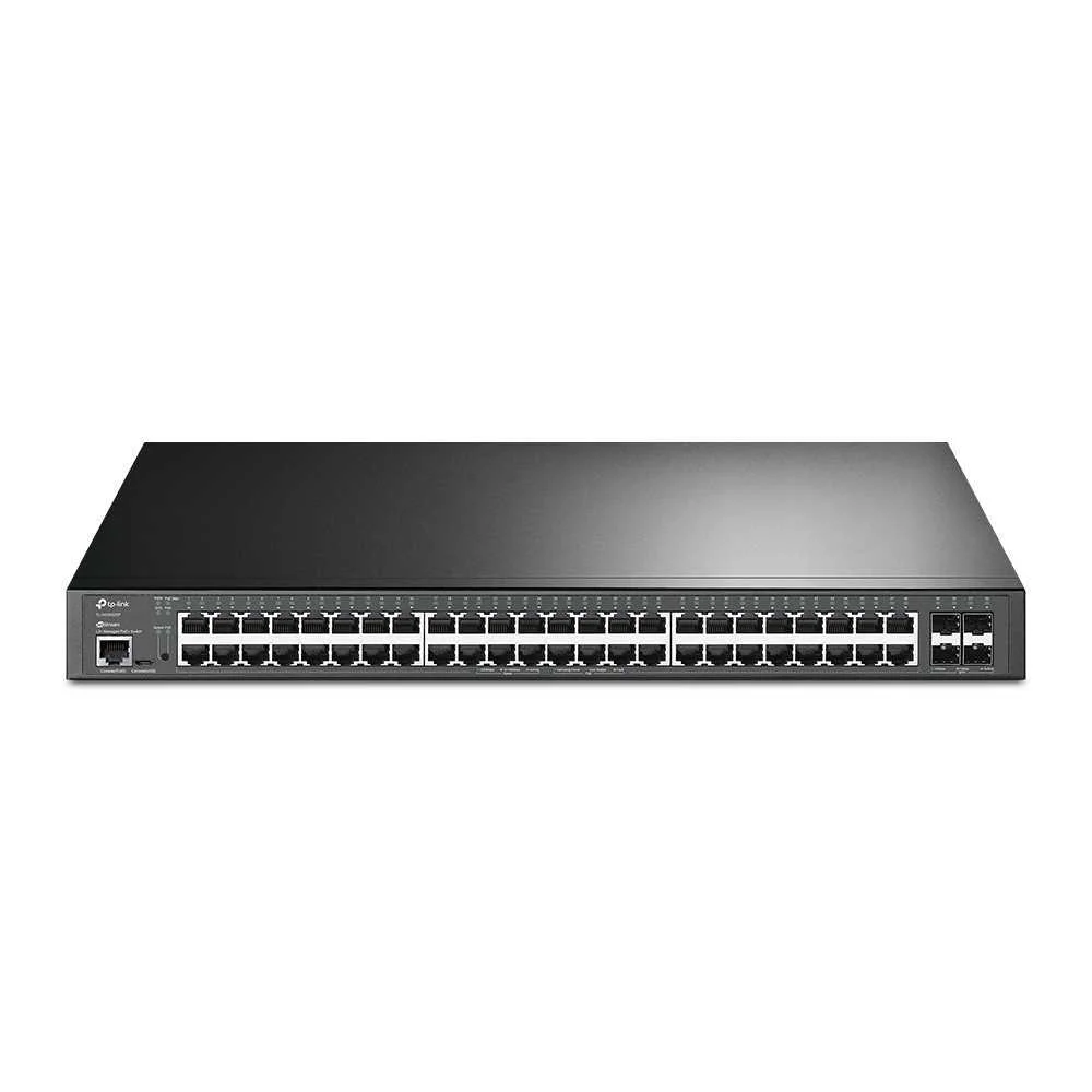 Switch Tp-Link Tl-Sg3452xp Jetstream 48 Portas Gigabit Managed Poe+ + 4 Portas Sfp+ (10gbe) Rack Mou