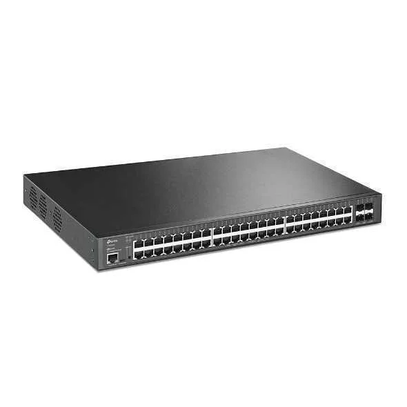 Switch Tp-Link Tl-Sg3452xp Jetstream 48 Portas Gigabit Managed Poe+ + 4 Portas Sfp+ (10gbe) Rack Mou
