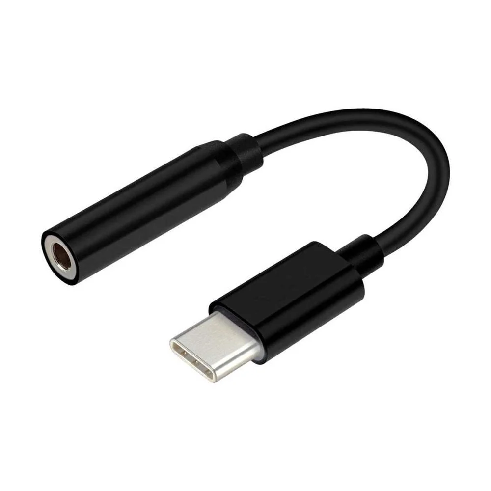 Adaptador Usb-C a Audio Jack 3.5 Aisens Negro