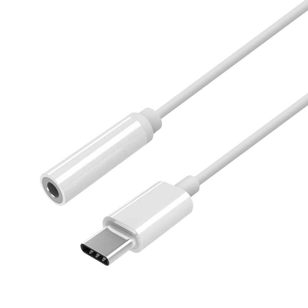 Adaptador Usb-C M a Jack 3.5 H Aisens 15cm Blanco