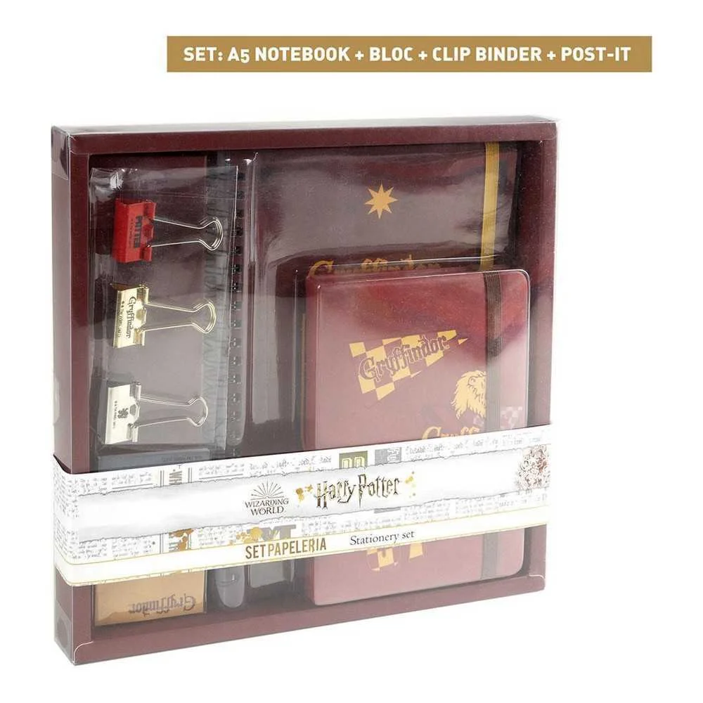 Set de Papelaria Harry Potter Gryffindor Vermelho.