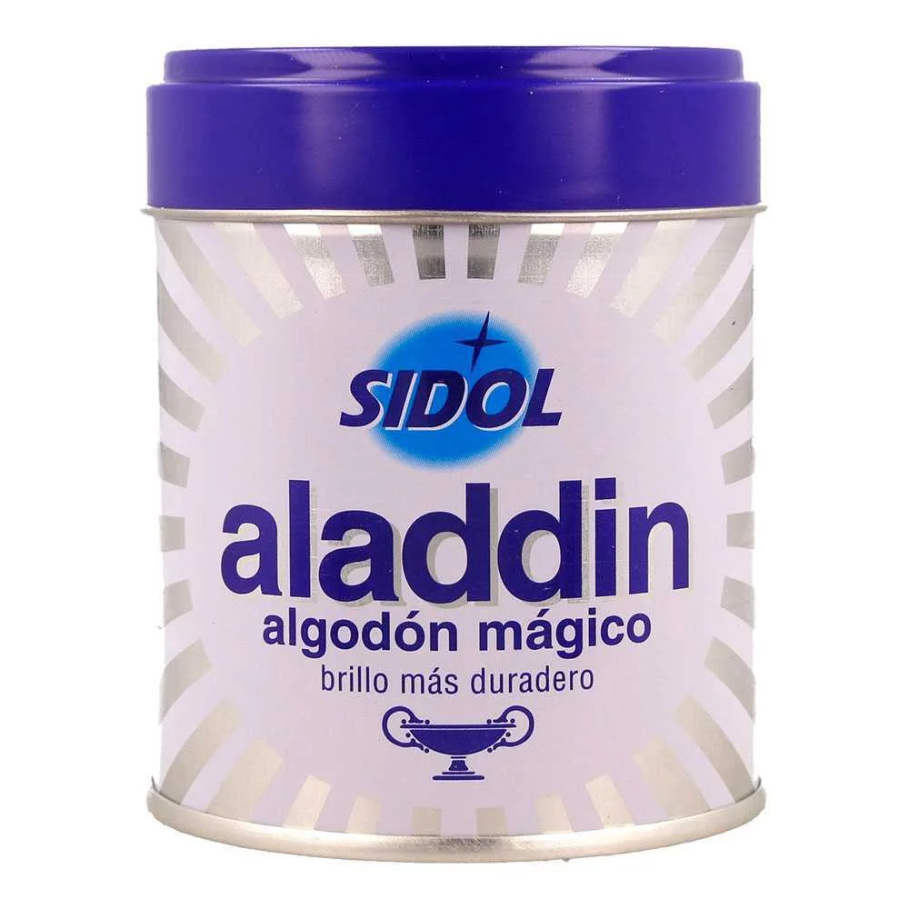 Produto para limpeza de metais aladdin algodão má.