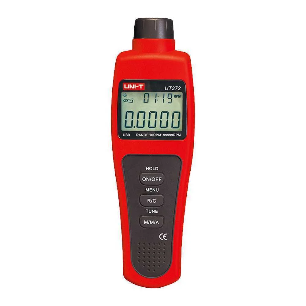 Tacómetro digital de mano - Hasta 99999 RPM - Dis.