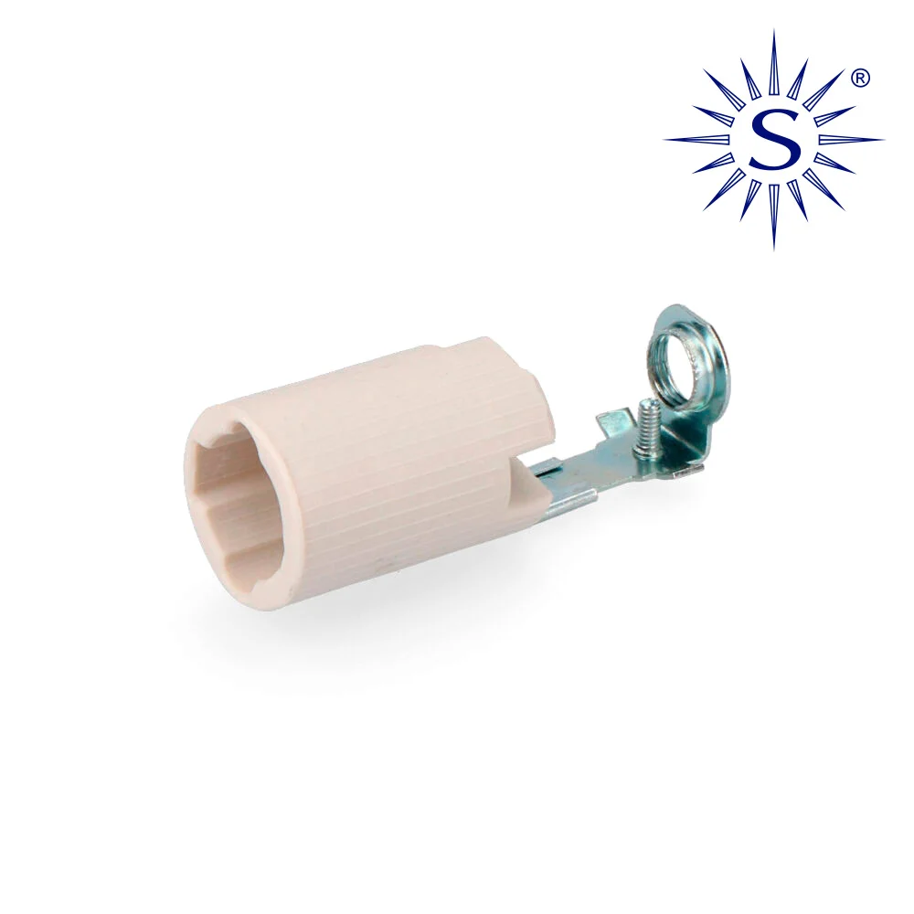 Casquilho Vela Curta Porcelana E14 Solera 479-J