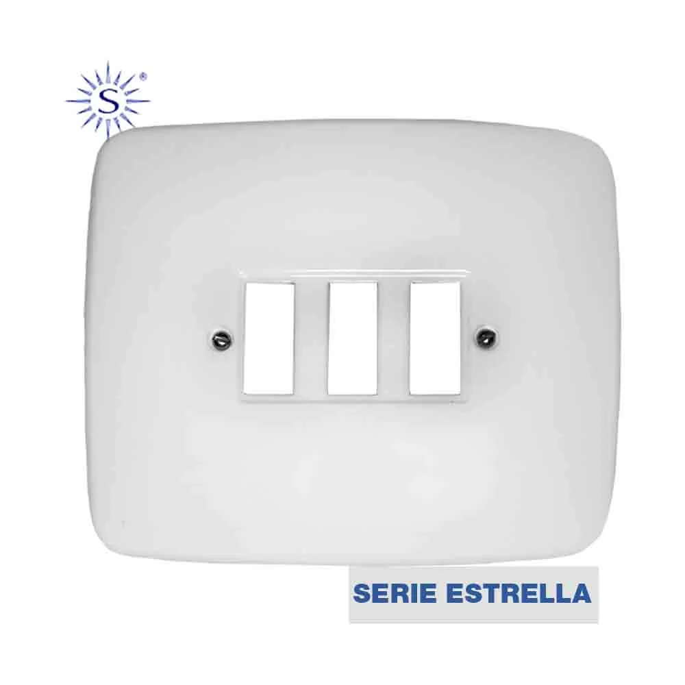 Placa 3 Elementos Grande Serie Estrella