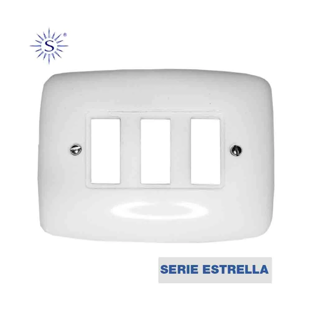 Placa 3 Elementos Pequena Serie Estrella