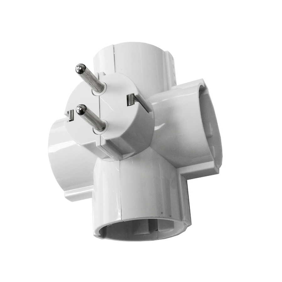 Ficha 4 Tomadas T/tl Saidas Laterais 16a 250v