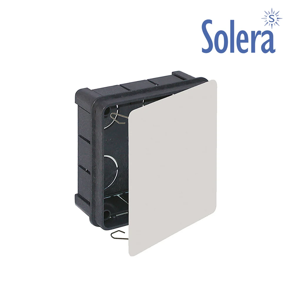 Caixa Quadrada 100x100x45mm Garra Metalica Solera