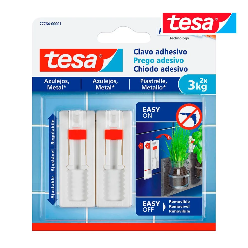Prego Adesivo Até 3 Kg Azulejo  77764 Tesa