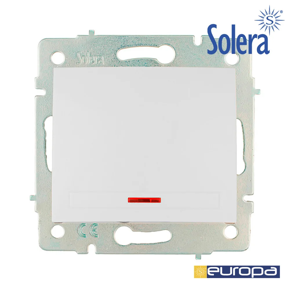 Interruptor/Comutador Luminoso 10ax 250v S. Europ.