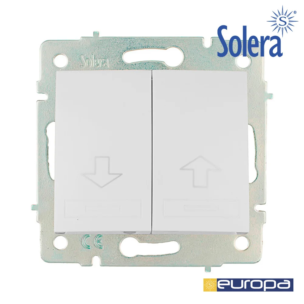 Botão de Persiana 83x81mm 10a 250v S.Europa Solera