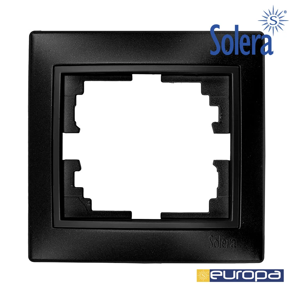 Moldura para 1 Elemento Grafite 83x81x10mm S.Euro.
