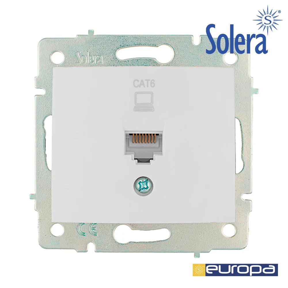 Tomada De Dados Rj4 Cat6 83x81mm