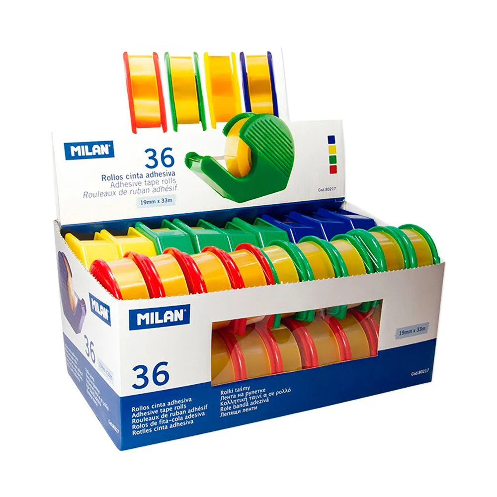Dispensador Fita Adesiva 19mmx33m Milan