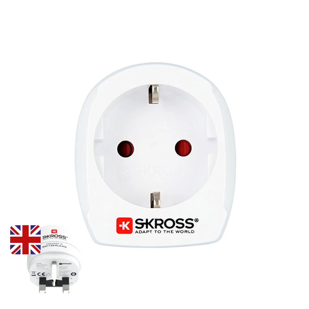 Adaptador Europeo a Reino Unido Skross 1500230-E